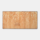 スパークエレガントリーオレンジの竹材プリント デスクマット (正面)