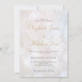 スパークエレガントリーシャンパーニュ結婚式招待状 招待状 (正面)