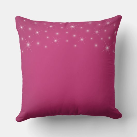 スパークエレガントルクインセアニラ暗い赤紫色ピンクキープサケ クッション (裏面)