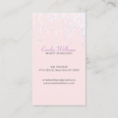 スパークエレガントル白水晶ドリップ（淡いピンク） 名刺 (裏面)