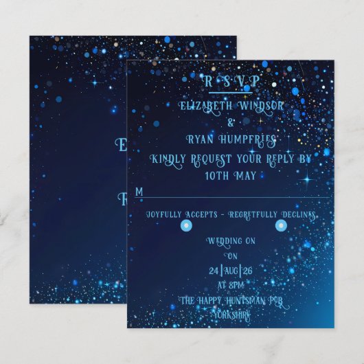 スパークエレガントル結婚ズ 出欠カード (正面/裏面)