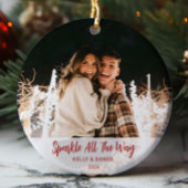 スパークオールウェイカップルフォトオーナメント セラミックオーナメント