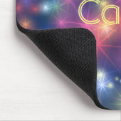 スパークカラフルリーネオンライト《写真》ぼけ味パーソナライズされた マウスパッド (コーナー)