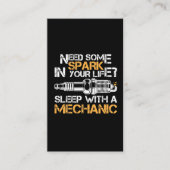 スパークカーの整備士技術者と寝る 名刺 (正面)