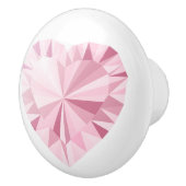 スパークガーリーリーダイヤモンドピンクハート セラミックノブ (右)