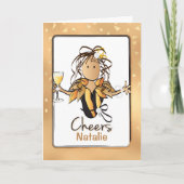 スパークガーリーリーGlam Any Age誕生日カード カード (正面)