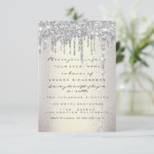 スパークグリッタードリップスシルバースモークブライダルスウィート16th 招待状 (スタンド正面)