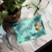 スパークグリッタードリップバラ金ゴールドベビーシャワーティール（緑がかった色） 招待状