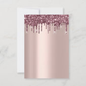 スパークグリッタードリプスバラ金ゴールドブライダルスウィート16th 招待状 (裏面)