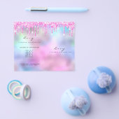 スパークグリッターメイクアップ目のラッシュプライスのリーフレットピンク チラシ (シングル)