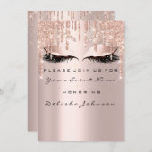 スパークスウィート16グリッタードリップスブライダルメイクアップ 招待状 (正面/裏面)