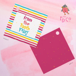 スパークストライプのリーキャンディ「歯の妖精から」ラベル フェイバータグ