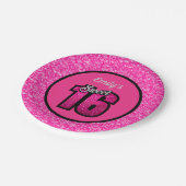 スパークスピンクグリッター ペーパープレート (アングル)