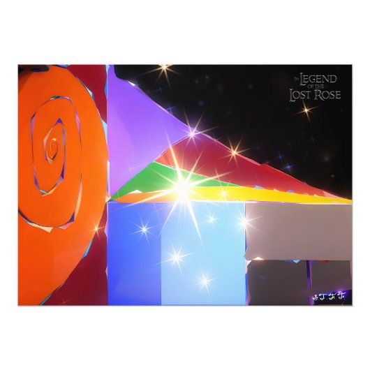 スパークズレインボースパイラルアートプリント フォトプリント            (正面)