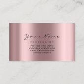 スパークバラグリッターメイクアップアーティストラッズエクステンション 名刺 (裏面)