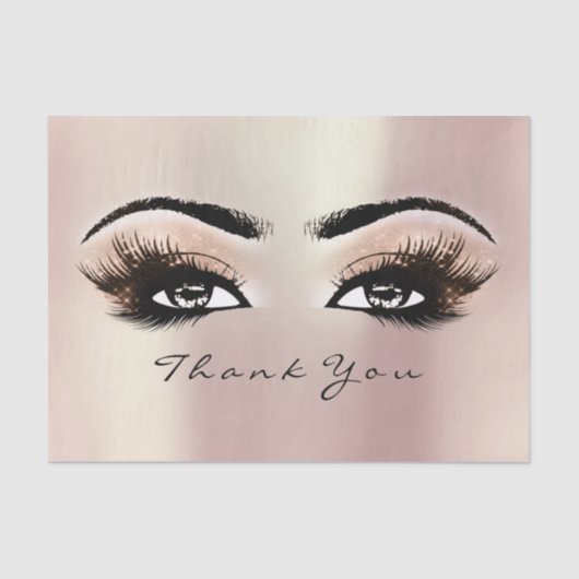 スパークバラ金ゴールド赤面まばたきサンキューアイズ 薄葉紙 (正面)