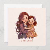 スパークパーソナライズされたリーな母と娘 (正面/裏面)