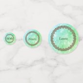 スパークパーソナライズされたリーグリーンハッピー90歳の誕生日 コンフェッティ (正面)