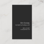 スパークフェイクリーシークンズ美容師サロンフォトカード 名刺 (裏面)