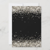 スパークフェイクリープラチナグリッターブラック 招待状 (裏面)