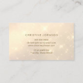 スパークフェイクルピンクの蝶ロイヤリティカード 名刺 (裏面)