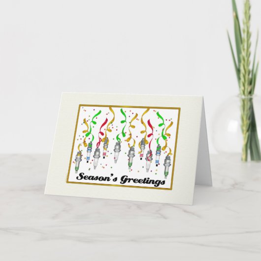 スパークプラグズシーズンのグリーティングカード シーズンカード (正面)