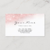 スパークホワイトグリッターメイクアップアーティストラッシュ 名刺 (裏面)