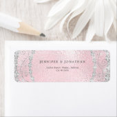 スパークモダンリーエレガントダイヤモンドシックなピンク ラベル (インサイチュ)