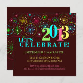 スパークモダンルニューイブパーティの招待状 招待状 (正面/裏面)