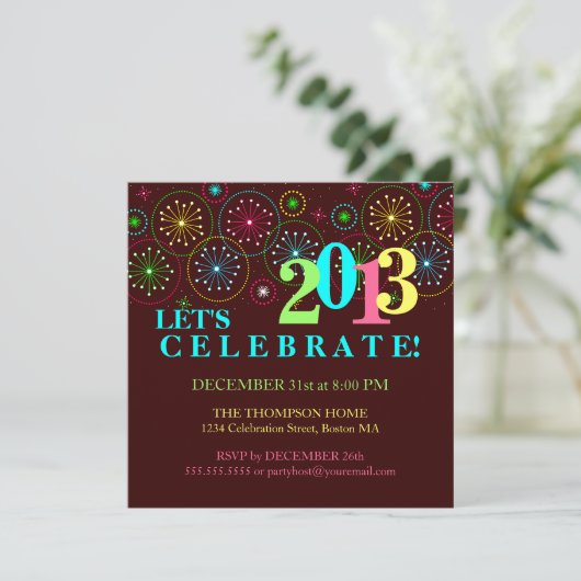 スパークモダンルニューイブパーティの招待状 招待状 (スタンド正面)