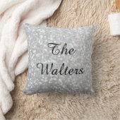 スパークモノグラムのリー銀枕 クッション (ブランケット)