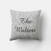 スパークモノグラムのリー銀枕 クッション (裏面)