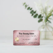 スパークユニークリーバラ金ゴールドグリッタークレジットカード 名刺 (スタンド正面)