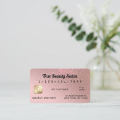 スパークユニークリーバラ金ゴールドグリッタークレジットカード 名刺 (スタンド正面)