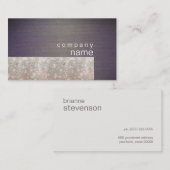 スパークユニークリー銀シークンズウッドビジネスカード 名刺 (正面/裏面)