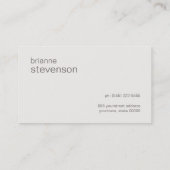 スパークユニークリー銀シークンズウッドビジネスカード 名刺 (裏面)