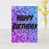 スパークユニークル誕生日カード カード (黄色い花)