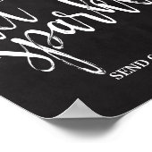 スパークラーお見送りチョークボード8x10サイン ポスター (角)