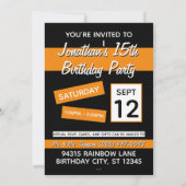 スパークラーカップケーキの猫 招待状 (裏面)