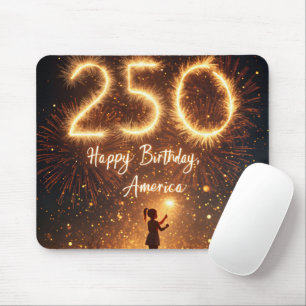 スパークラーズと共にアメリカ250誕生日 マウスパッド