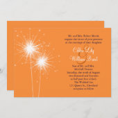 スパークラーズ結婚式招待状 招待状 (正面/裏面)