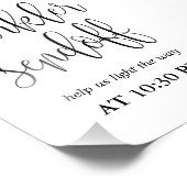 スパークラーセンドフのサインあなたのサイズを選択 フォトプリント (角)