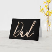 スパークラー文字パパ カード (黄色い花)