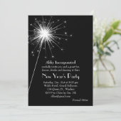 スパークラー新年のパーティー招待状 招待状 (スタンド正面)