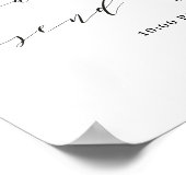 スパークラー送信サインオフ結婚式レセプションディスプレイ ポスター (角)