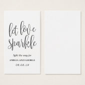 スパークラー送信ラベルラブリーカリグラフィー (正面&裏面)