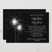 スパークラー ウェディング 招待状 2 (正面/裏面)