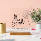 スパークラー・センドフ、道を照らし結婚て、その合図 アクリルサイン (ウェディング)