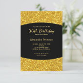 スパークリゴールデングリッター30th Birthday 招待状 (スタンド正面)