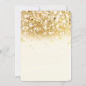 スパークリゴールデンホリデー結婚式招待状カード 招待状 (裏面)
